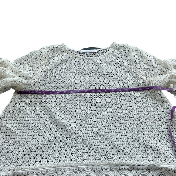 Anthropologie English factory white crochet cutout blouse - Picture 5 of 8